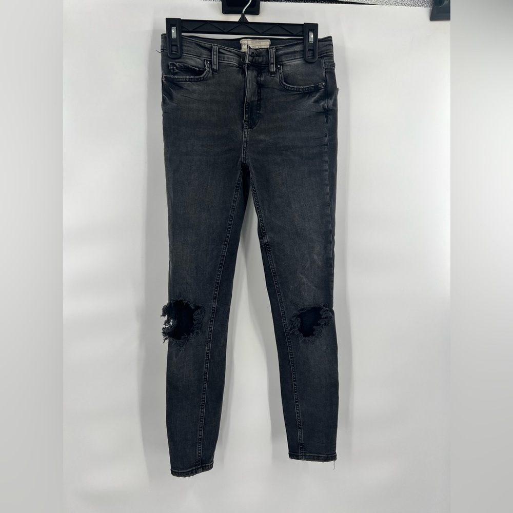 Free People grey ribbed jeans size W27